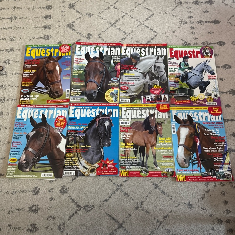 Lot 8 Scottish & Northern Equestrian Magazine 2008-2009 Horse News Training